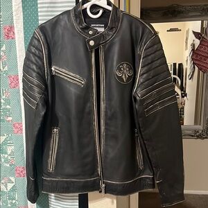 Affliction Black Men's Leather Jacket